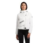 Outdoorjacke KHUJO "Shelly2", Gr. XS (34), sanftes weiß, Obermaterial: 100% Nylon; Innenfutter: 100% Nylon; Wattierung: 100% Polyester, gerade hüftlang, hoch geschlossener Ausschnitt, eng Rollkanten,