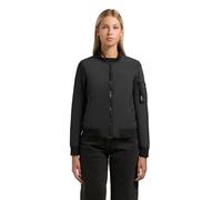 khujo Damen leichte sportliche Übergangsjacke kurze Bomberjacke mit Bündchen Denz Black Gr. M