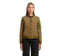khujo Damen leichte sportliche Übergangsjacke kurze Bomberjacke mit Bündchen Denz Canary Green Gr. S