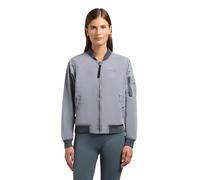 khujo Damen leichte sportliche Übergangsjacke kurze Bomberjacke mit Bündchen Denz Misty Blue Gr. L