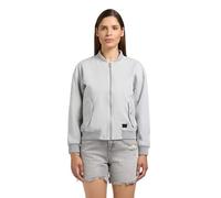 Funktionsjacke KHUJO "Inie", Damen, Gr. L (40), light grau, Obermaterial: 100% Baumwolle. Futter: 100% Baumwolle, lässig geschnitten hüftlang, Rundhals, Ärmel ohne Ärmelschlitz Rippbündchen, Jacken Fu