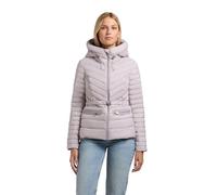 khujo Damen leichte Übergangsjacke kurze Jacke mit verstellbar Kapuze und Taillengürtel Lorella XS-XXL