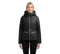 khujo Damen leichte Übergangsjacke kurze Jacke mit verstellbar Kapuze und Taillengürtel Lorella XS-XXL