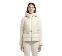 khujo Damen leichte Übergangsjacke kurze Jacke mit verstellbar Kapuze und Taillengürtel Lorella XS-XXL