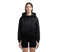 Collegejacke KHUJO "Chani", Damen, Gr. XXL (44), schwarz, Obermaterial: 97% Polyester, 3% Elasthan. Innenfutter: 100% Polyester, oversize hüftlang, Ärmel ohne Ärmelschlitz Rippstrickbündchen, Jacken C