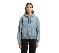 khujo Damen modische Jeansjacke leichte Übergangsjacke kurz im Bomberjacken-Look mit Kapuze Gretel XS-XXL