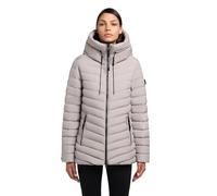 Steppjacke KHUJO "Pace-YM", Damen, Gr. XL (42), grau, Material, feminin, tailliert hüftbedeckend, hoch geschlossener Ausschnitt, Langarm Ärmel ohne Ärmelschlitz normaler Saum, Jacken, Warme gesteppte 