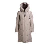 khujo Damen Wintermantel Jange2 Matt Steppmantel Winterjacke (DE/NL/SE/PL, Alphanumerisch, M, Regular, Regular, 123 GREIGE)