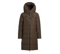 Steppmantel KHUJO "JILIAS4", Damen, Gr. S, khaki, Web, 100% Polyester, unifarben, regular fit knielang, eingesetzt elastischer Bund mit Windstopper, Mäntel Steppmantel (99776200-S) khaki