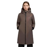 khujo Damen Wintermantel Parka Warmer Kurzmantel lang mit großer Kapuze Yaak3-YM Stone Taupe Gr. XL