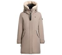 khujo Damen Kurzmantel Semie3 unifarben greige 100% Polyester Raglanärmel XL