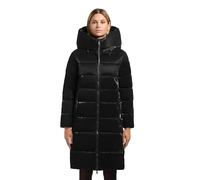 khujo Damen Wintermantel warmer Steppmantel lang aus angesagtem glänzendem Material Jilias6 Shiny XS-XXL