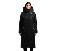 khujo Damen Wintermantel warmer Steppmantel lang aus angesagtem glänzendem Material Pulset Shiny XS-XXL