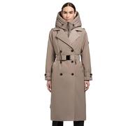 khujo Damen Wintermantel warmer Trenchcoat mit Taillengürtel und abnehmbaren Kragen Elena-YM XS-XXL
