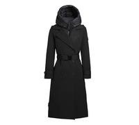 khujo Elena Frauen Wintermantel schwarz Streetwear