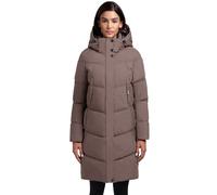 Steppmantel KHUJO "GRAYA", Damen, Gr. XS, grau (taupe), 70% Baumwolle, 30% Polyamid, unifarben, regular fit, Langarm eingesetzt elastischer Bund, Mäntel (51370053-XS) taupe