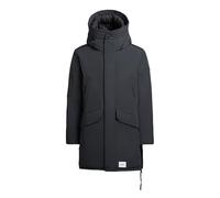Kurzmantel KHUJO "DACHS", Herren, Gr. XL, grau (obrage grau), 85% Polyester, 15% Baumwolle, unifarben, regular fit hüftlang, eingesetzt elastischer Bund mit Windstopper, Mäntel Kurzmantel (33717155-XL