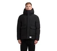 Winterjacke KHUJO "Dave", Herren, Gr. M (50), schwarz, Obermaterial: 100% Polyester; Futter: 100% Polyester; Wattierung: 100% Polyester, gerade hüftbedeckend, Ärmel ohne Ärmelschlitz normaler Saum, Ja