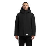 khujo Herren kurzer Parka warme Winterjacke mit Kapuze und hochschließendem Kragen Etian Black Gr. XL