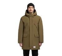 khujo Herren Kurzmantel warme lange Winterjacke mit gefütterter Kapuze Figaro Scrub Green Gr. XXL