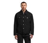 Hemdjacke KHUJO "Raise", Herren, Gr. XXL (44), schwarz, Obermaterial: 85% Polyester, 15% Baumwolle. Obermaterial 2: 100% Nylon. Innenfutter: 50% Polyester, 50% Viskose, gerade hüftlang, hoch geschloss