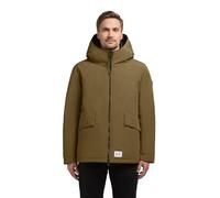 khujo Herren warme Winterjacke kurz Parka mit großen Pattentaschen und Kapuze Oreg Scrub Green Gr. S