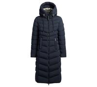 Steppmantel KHUJO "INGRAM5", Damen, Gr. S (36), port blau, Steppware, Obermaterial: 100% Polyester. Futter: 100% Nylon. Wattierung: 100% Polyester, unifarben, wadenlang, elastischer Bund, Mäntel, Tops