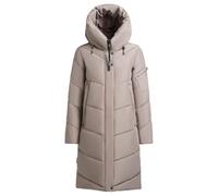 khujo Damen Wintermantel Jange2 Matt Steppmantel Winterjacke (DE/NL/SE/PL, Alphanumerisch, S, Regular, Regular, 123 GREIGE)