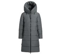Steppmantel KHUJO "JILIAS6 MATT", Damen, Gr. L (40), foam grün, Steppware, Obermaterial: 100% Polyester. Futter: 100% Nylon. Wattierung: 100% Polyester, unifarben, knielang, elastischer Bund, Mäntel (