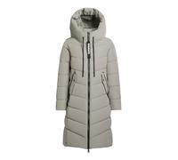 khujo Mikia2 Damen Wintermantel Steppmantel Winterjacke Mantel (DE/NL/SE/PL, Alphanumerisch, M, Regular, Regular, 396WIT-GREY)