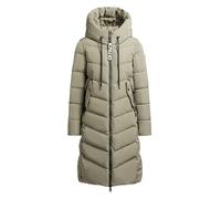 khujo Mikia2 Damen Wintermantel Steppmantel Winterjacke Mantel (DE/NL/SE/PL, Alphanumerisch, S, Regular, Regular, MAT-GREEN)