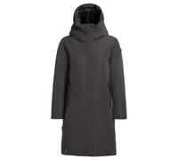 Wintermantel KHUJO "NELLEN2", Damen, Gr. M, winter grau, Canvas, 100% Polyester, unifarben, eingesetzt elastischer Bund mit Windstopper, Mäntel (12151412-M) winter grau