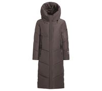 Steppmantel KHUJO "PULSET MATT", Damen, Gr. L (40), graphite grau, Steppware, Obermaterial: 100% Polyester. Futter: 100% Nylon. Wattierung: 100% Polyester, unifarben, knielang, elastischer Bund, Mänte
