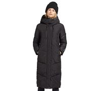 khujo Sonje Damen Mantel Polarmantel Oversized Coat Jacke (Black, S)