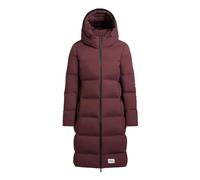 Steppmantel KHUJO "Finnie3", Damen, Gr. XL (42), bordeaux, Obermaterial: 100% Nylon; Innenfutter: 100% Nylon; Wattierung: 100% Polyester, Basic, tailliert ca. Mitte Knie, hoch geschlossener Ausschnitt