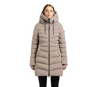 Steppmantel KHUJO "TUHANI5", Damen, Gr. L, greige, 100% Polyester, unifarben, eingesetzt elastischer Bund mit Windstopper, Mäntel Steppmantel (77575447-L) greige