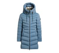 khujo Tuhani 5 Damen Wintermantel leichter Steppmantel Mantel Winterjacke (DE/NL/SE/PL, Alphanumerisch, S, Regular, Regular, COS-BLU)