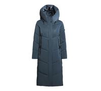 Wintermantel KHUJO "Pulset Shiny", Damen, Gr. XXL (44), blau, Obermaterial: 100% Polyester, Innenfutter: 100% Polyester, Wattierung: 100% Polyester, Ärmelfutter: 100% Polyester, gerade knieumspielend,
