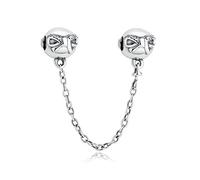 KhuWan Klassische 925er Sterlingsilber 22 Sicherheitsketten für Original Pandora Charm Armband Damen DIY Schmuck