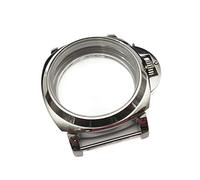 KHYTEBV Uhr 44mm Edelstahl Silber Rückseite Perspektive Poliert Fall Für 6497/6498 Bewegung 44-3 Uhr Fall