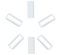 KHZBS Gummi-Uhrenarmbänder, 6 Stück, 16 mm, 18 mm, 20 mm, 22 mm, 24 mm, 26 mm, Silikon-Uhrenarmbänder, Halter, Armbandschlaufe, Weiss/opulenter Garten, 18mm, Sportlich