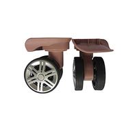 KiBcsLic 2 Stück Reisekoffer Räder, Trolley Rollen, DIY Zubehör, Ersatz Drehgelenk, Rad, Geräuschlos, roségolden