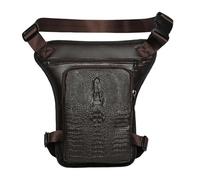 KiBcsLic Lässige Motorrad Gürteltasche, Oberschenkel Umhängetasche, Ideal für Outdoor Sport, Wandern Und Radfahren, Style D