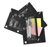 KICHOUSE 3 Stück Schreibwarenbeutel Aus Mesh Mit Reißverschluss Kleine Netztaschen Für Bleistifte Federtasche Aus Oxford-Stoff Praktisch Und Leicht Für Schreibwaren