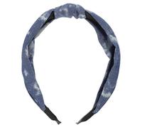 KICHOUSE Jeans Haarband mit Leopardenmuster Breites Gedrehtes Knoten Haarband aus Elastischem Stoff für Mädchen Vielseitig für Alltag Sport und Yoga