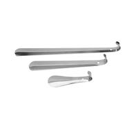 KICHOUSE Robuster Edelstahl Metallschuhlöffel 1 Set mit Ellbogen für schnelles und einfaches Anziehen von Sportschuhen und Lederschuhen ohne Bücken, empfohlen für ältere und behinderte