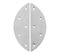 KICHOUSE Schuhsohlenreparaturpads und Fersenschutz aus Eisen mit Rutschfestem Design Halbmondförmige in Silber für Herrenschuhe und Stiefel