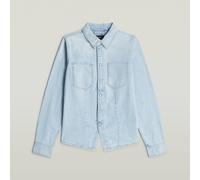 G-STAR Kick Slim Hemd Hellblau S sun faded blue mist D28403-D252-G342-S