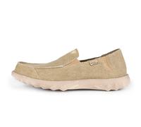 Kickback Couch Classic Herren Slip-On Loafer aus Canvas - Leichte lässige Sommer-, Reise- und Strandschuhe mit Rutschfester Sohle und bequemem Sitz für ganztägigen Komfort - Nut, EU 45