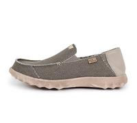 Kickback Couch Classic Herren Slip-On Loafer aus Canvas - Leichte lässige Sommer-, Reise- und Strandschuhe mit Rutschfester Sohle und bequemem Sitz für ganztägigen Komfort - Bruno Brown, EU 47